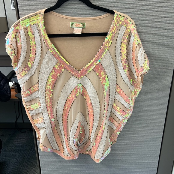 Flying tomato sequin top - Picture 1 of 3